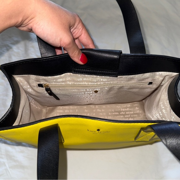 Kate Spade Yellow Tote Bag - Picture 6 of 8